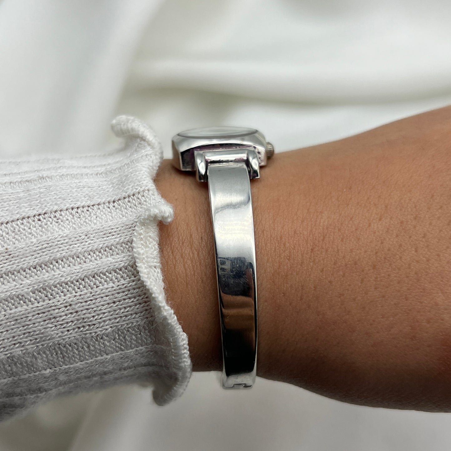 Baby Blue Silver-Tone Watch