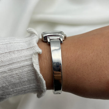Baby Blue Silver-Tone Watch