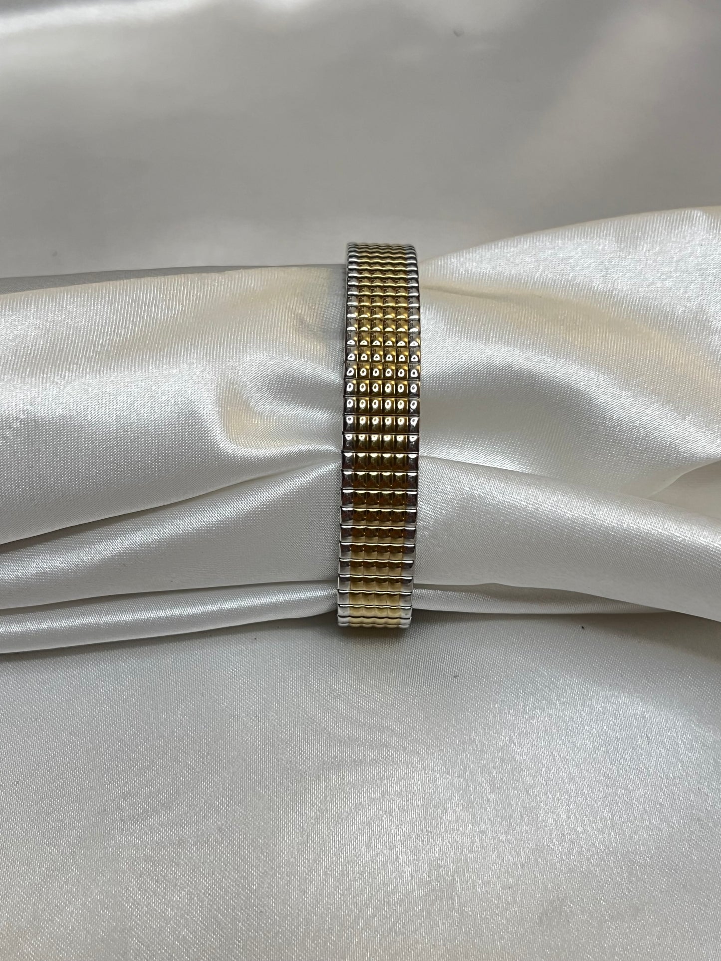 Two-Toned Stretch Watch