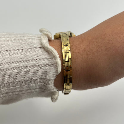 Gold-Toned Richelieu Swiss Watch