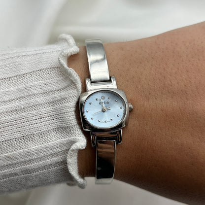 Baby Blue Silver-Tone Watch