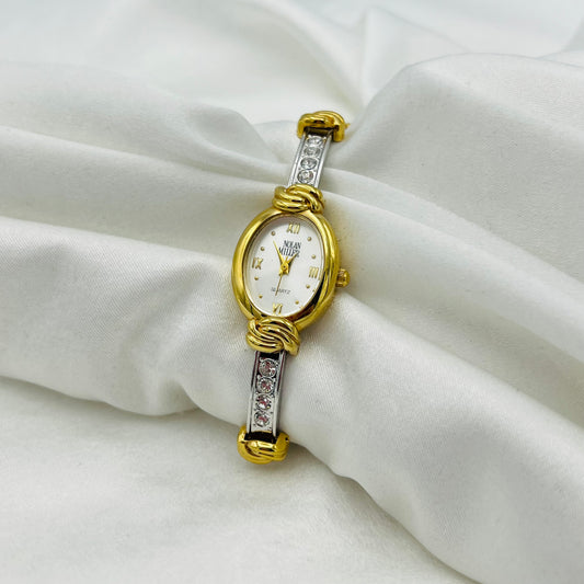 Two-Toned Diamanté Watch