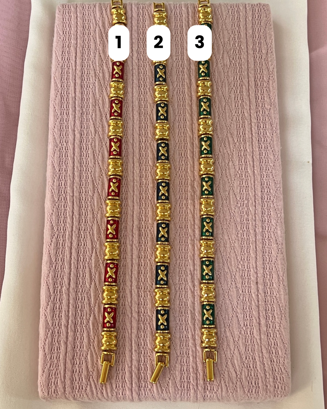 1980s Joan Rivers Enamel Bracelets