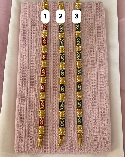 1980s Joan Rivers Enamel Bracelets