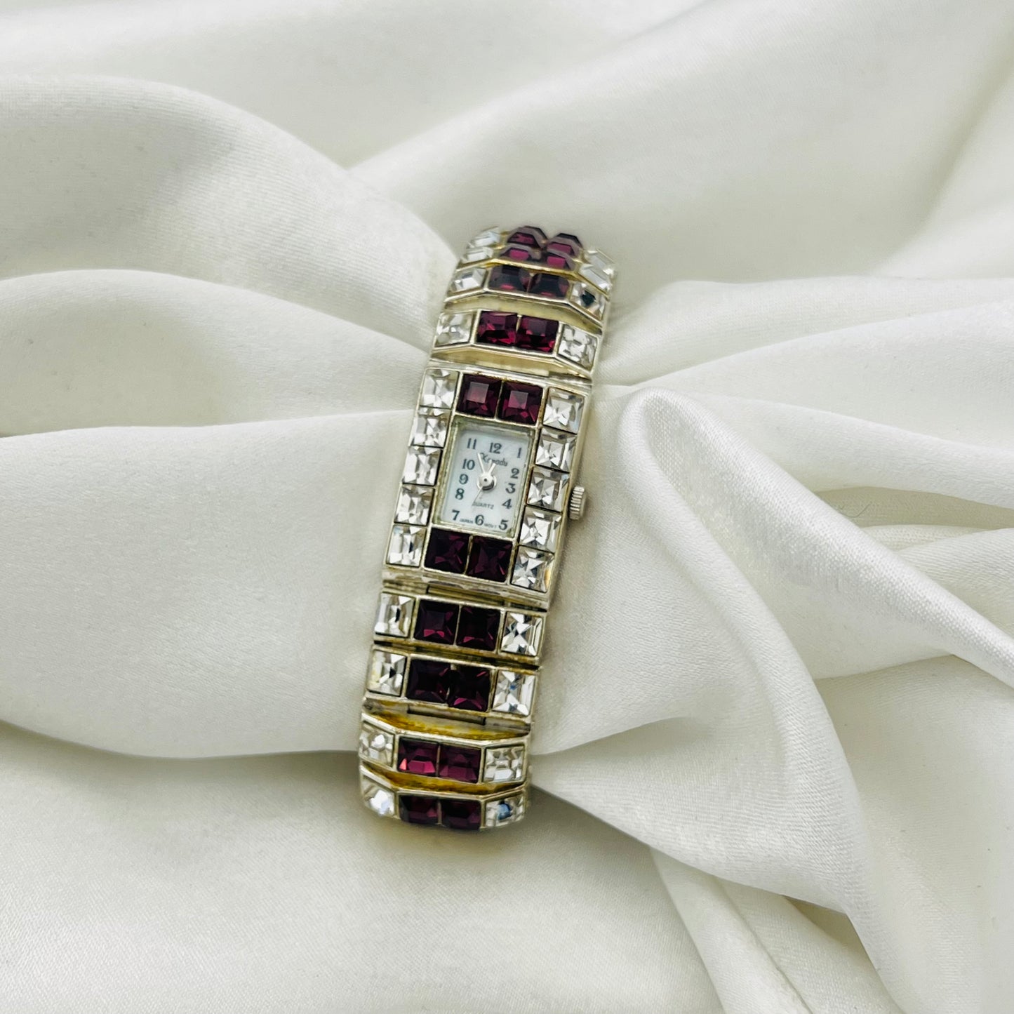 Purple Rhinestone Watch