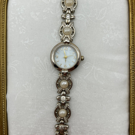 Heart & Pearl Geometric Watch