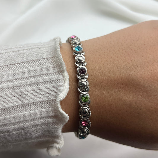 Multi-Colored Gemstone Bracelet
