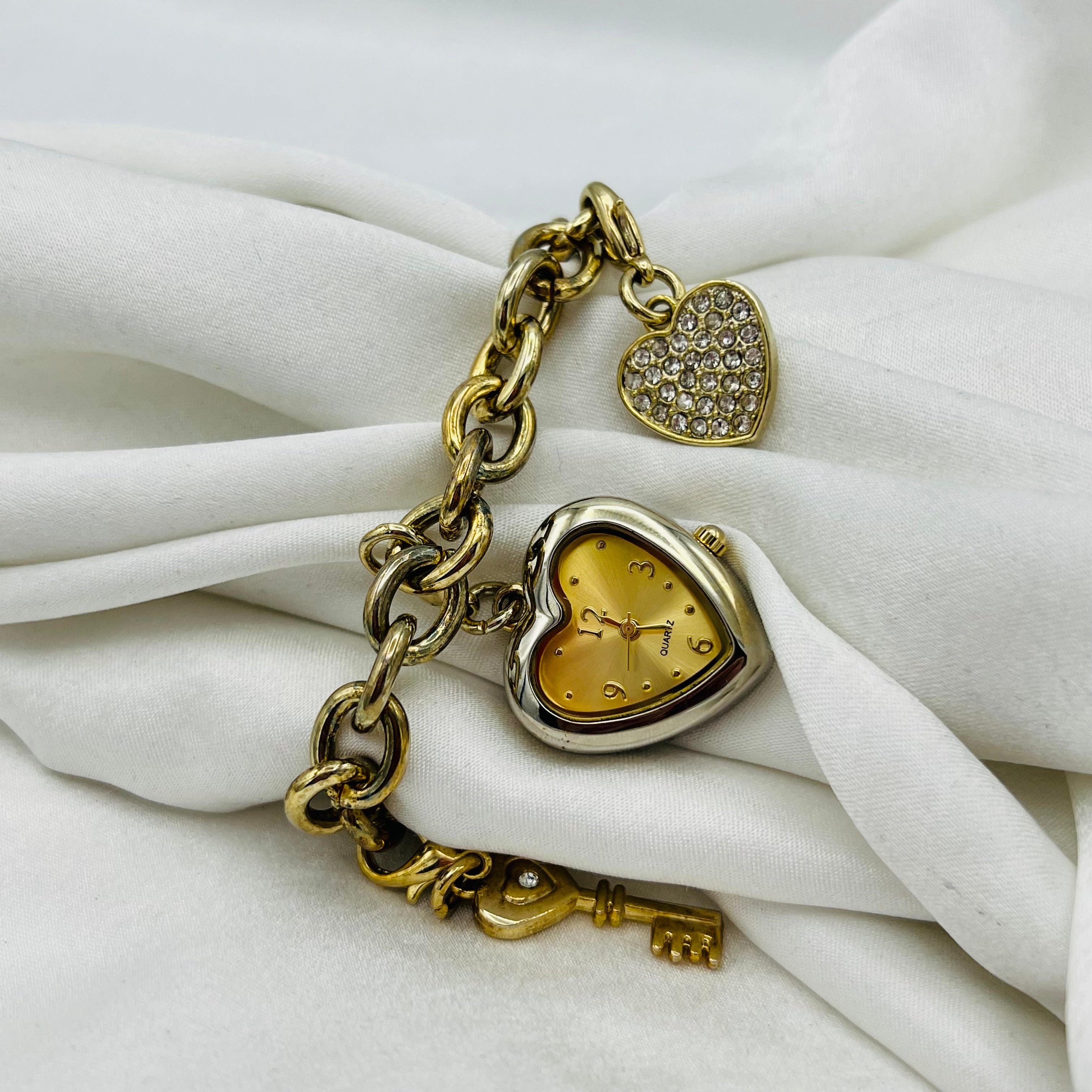 💛 Heart Charm Watch