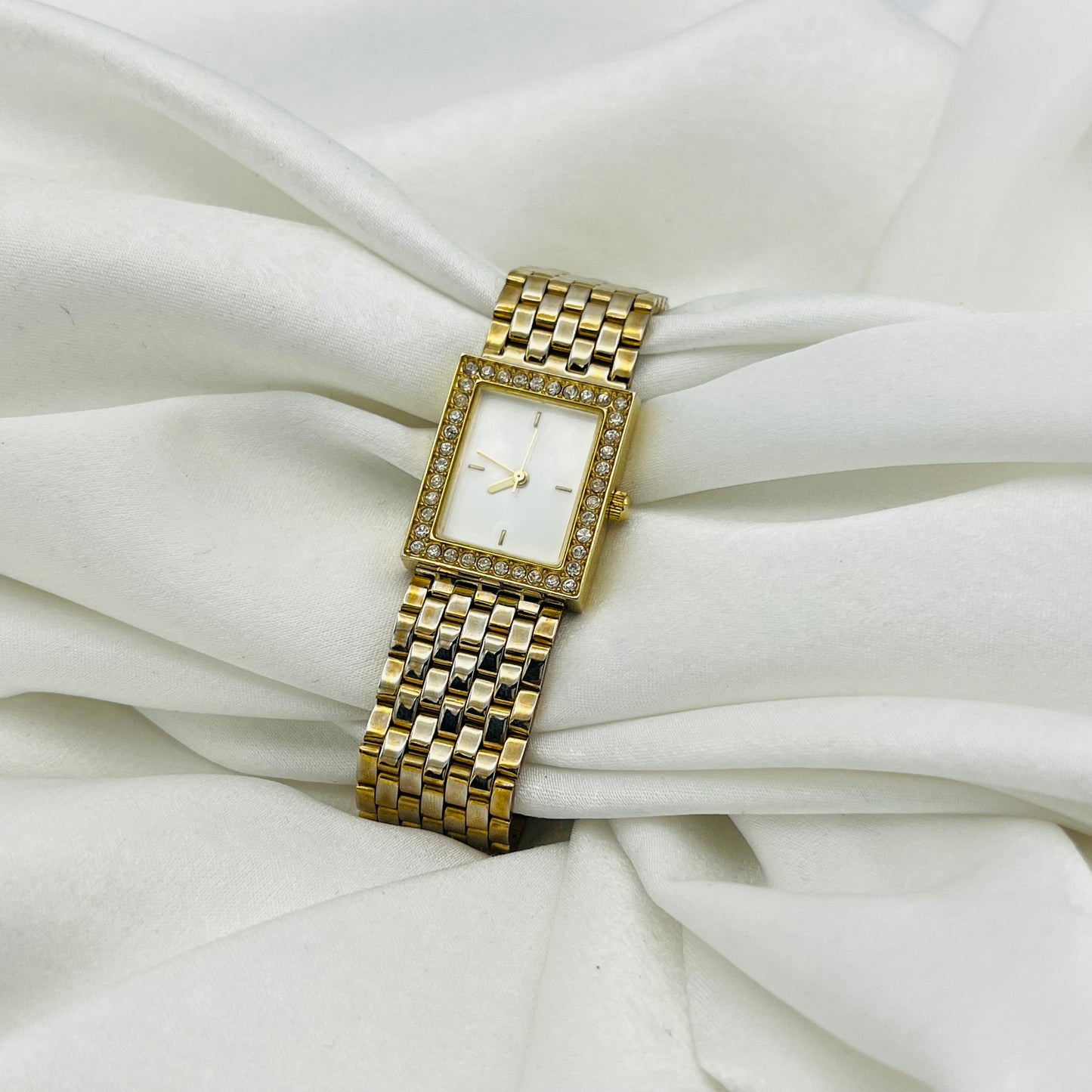 Diamanté Gold-Toned Watch