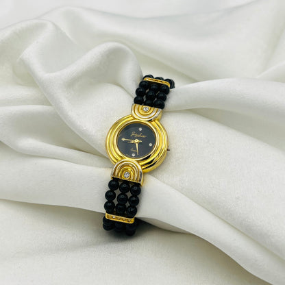 Black Detailed Watch