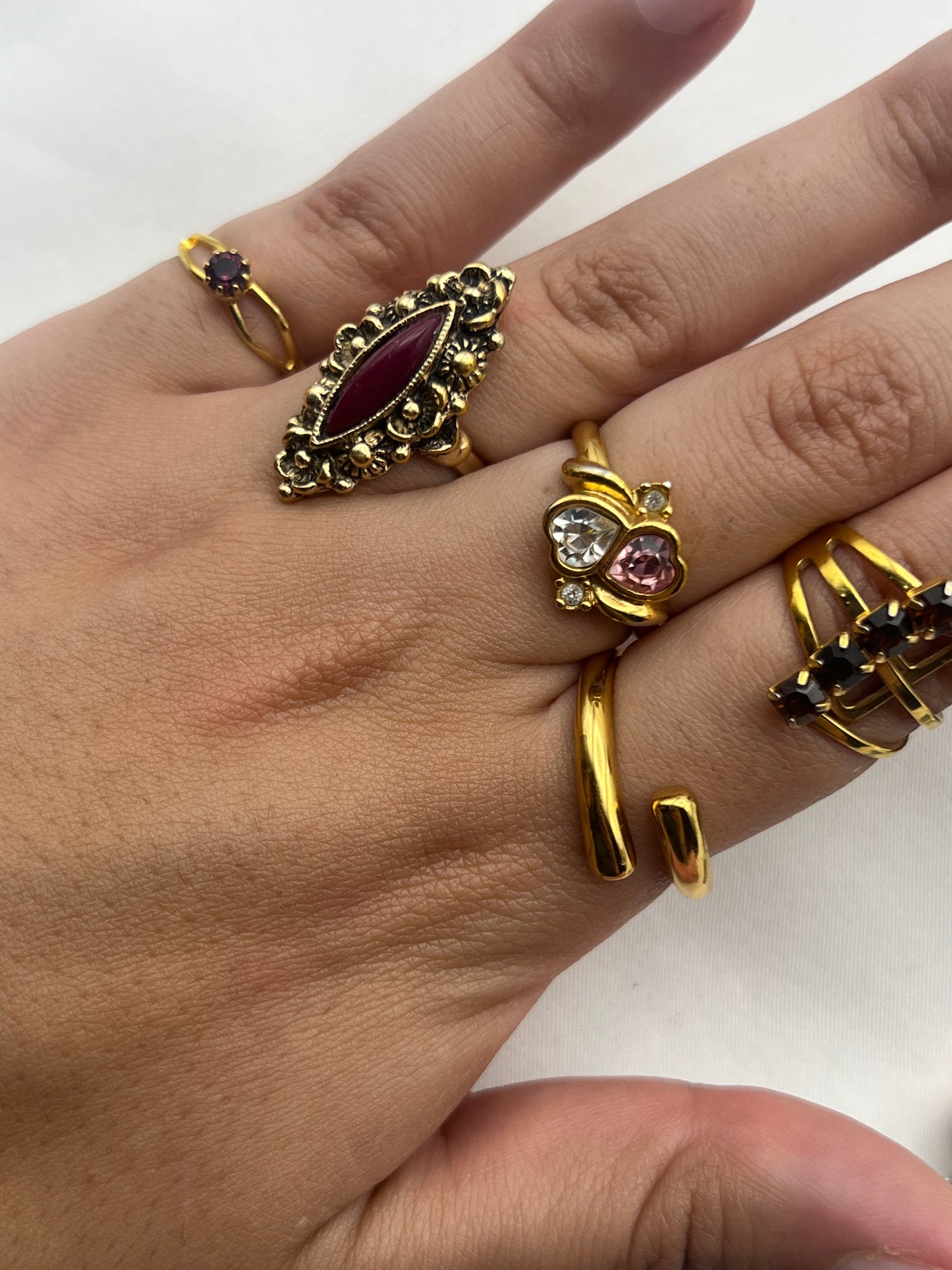 Vintage Gold-Tone Rings