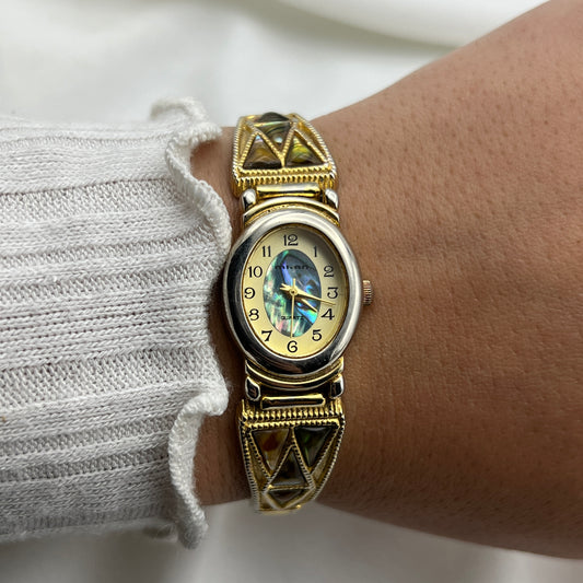 Triangle Golden Abalone Watch