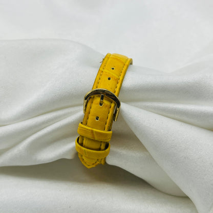 Yellow Leather Watch