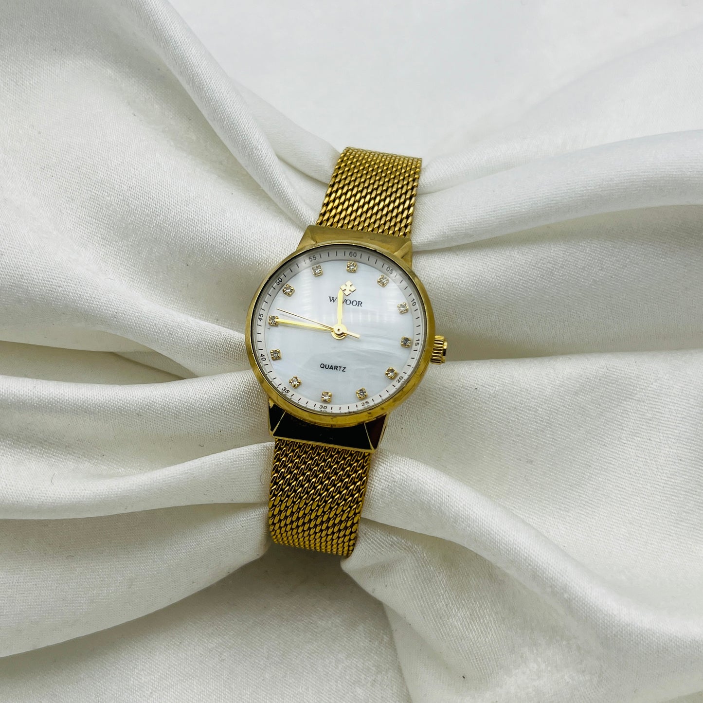 Gold-Toned Mesh Watch