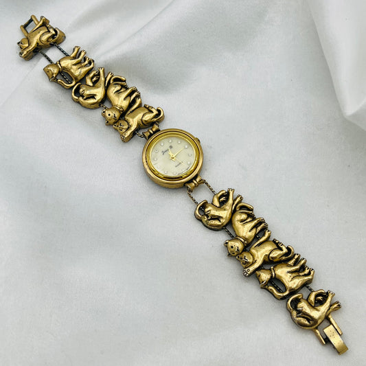 RARE Cat Slide Charm Watch