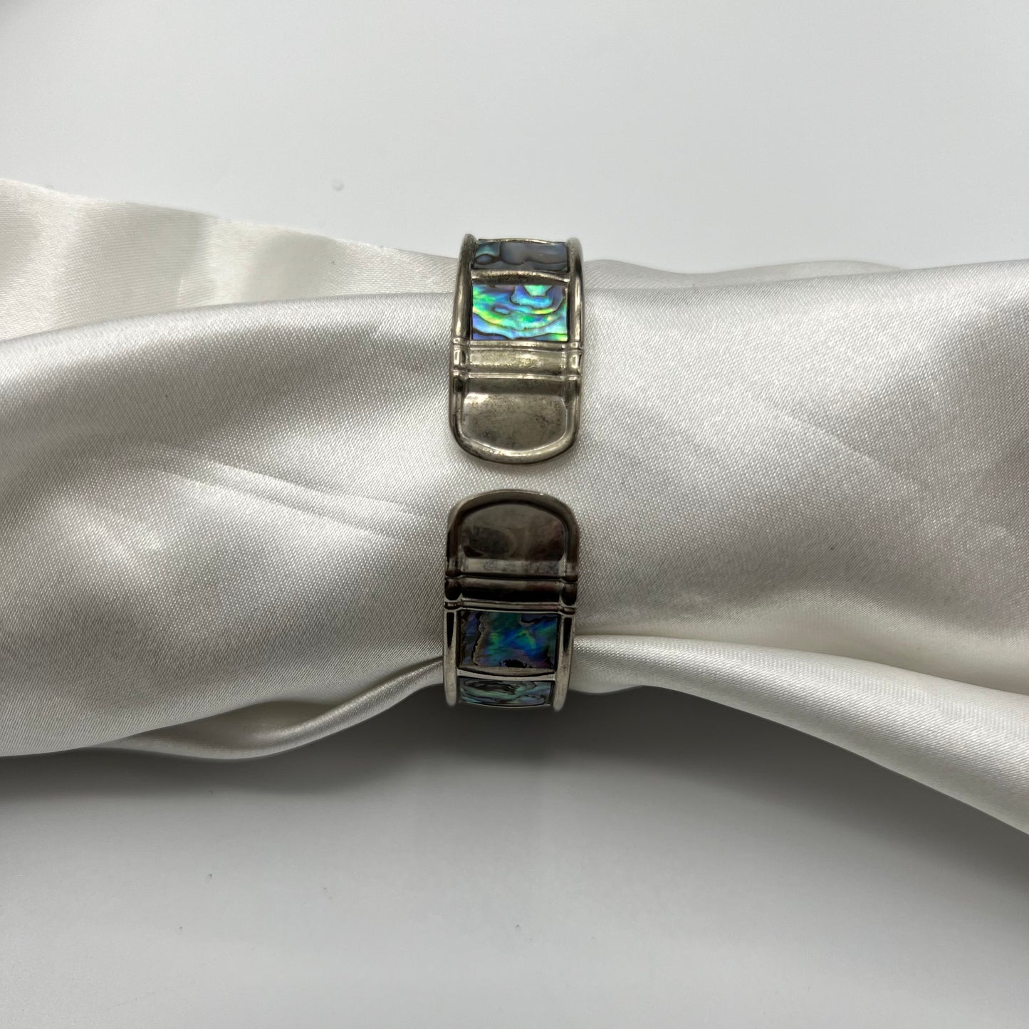 Abalone Square Face Cuff Watch