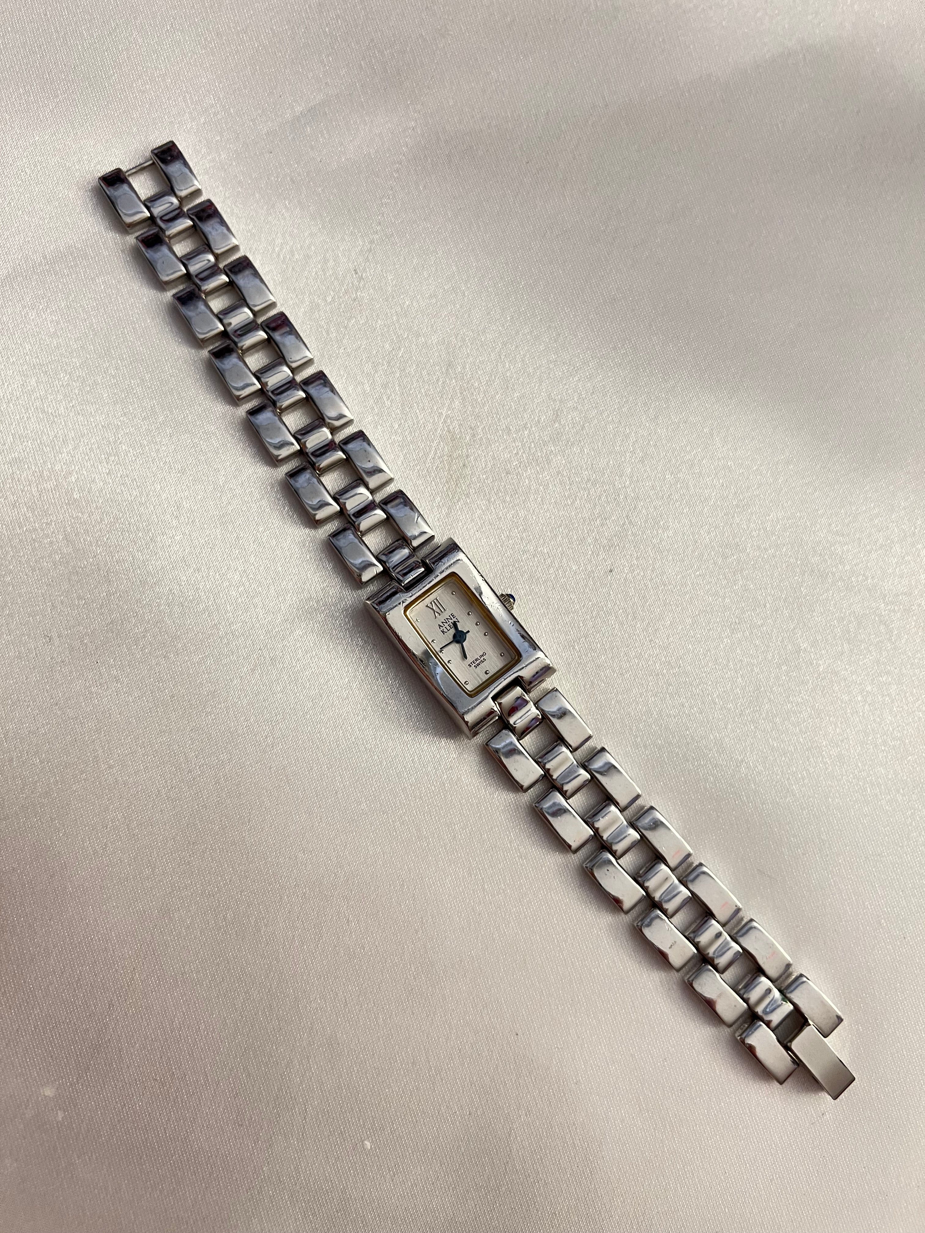 🩶 Anne Klein Silver Dipped Face Watch