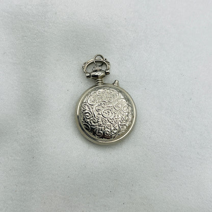 Silver-Toned Watch Pendant