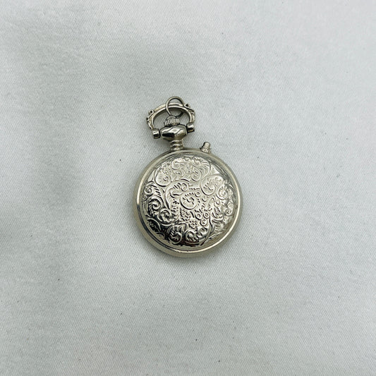 Silver-Toned Watch Pendant