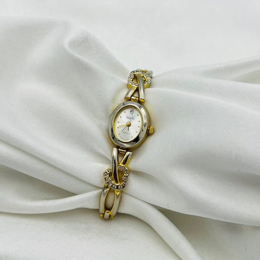 Dainty Gold-Toned Heart Watch