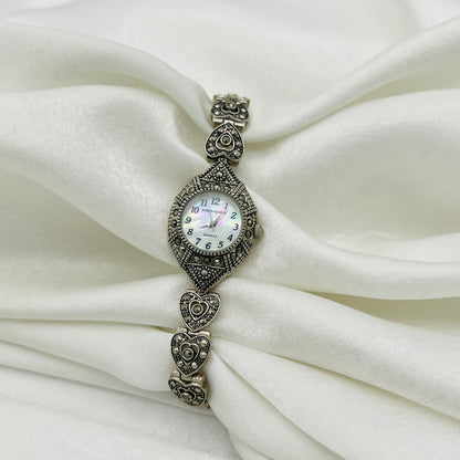 Art Deco Heart Strap Watch