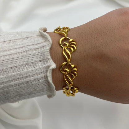 Gold-Toned Detailed Watch