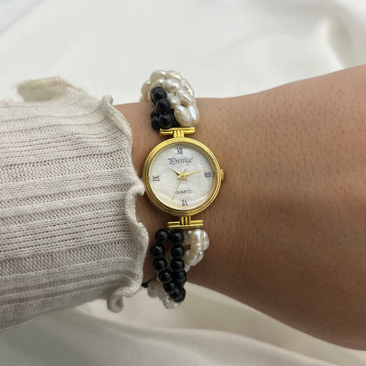 Black & Pearl Watch
