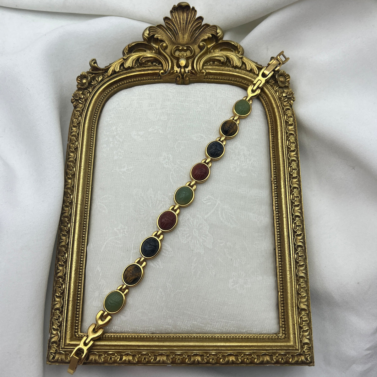 Multi-Colored Scarab Bracelet
