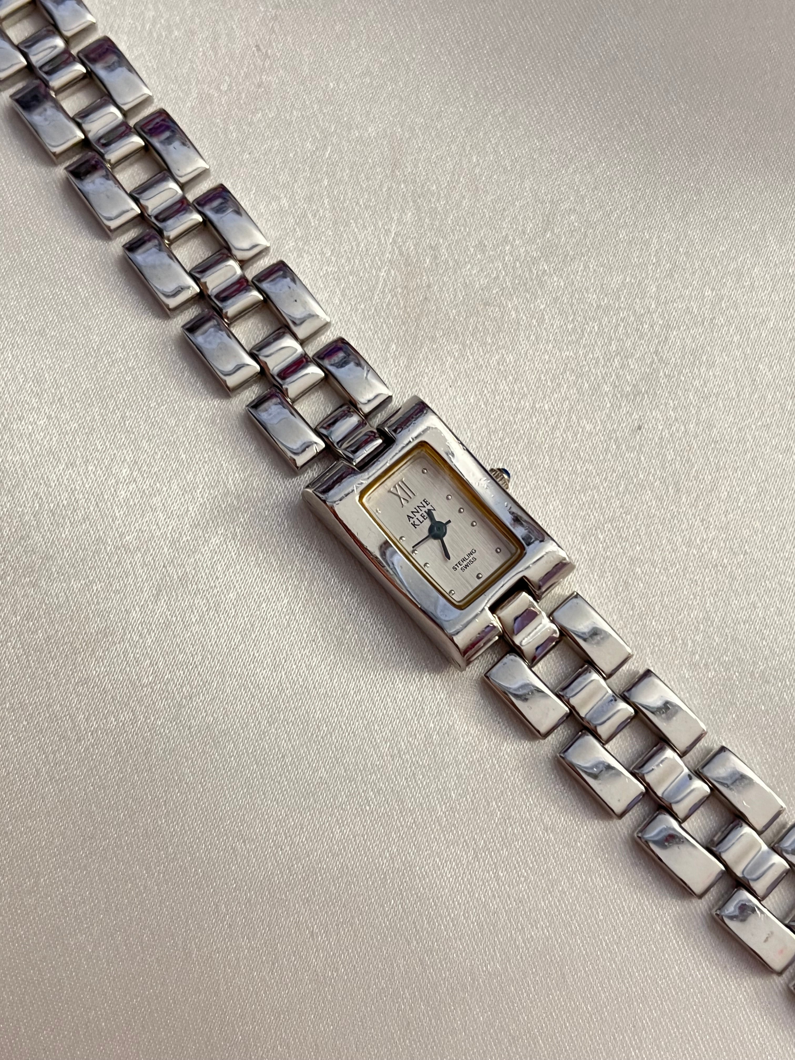 🩶 Anne Klein Silver Dipped Face Watch