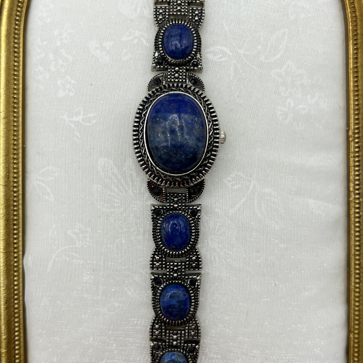 Blue Lapis Stone Peek-a-boo Watch