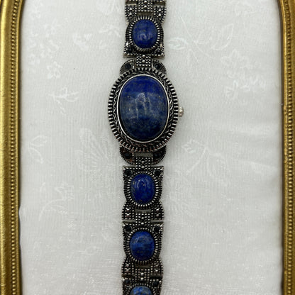 Blue Lapis Stone Peek-a-boo Watch