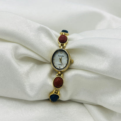 Scarab Gold-Toned Watch