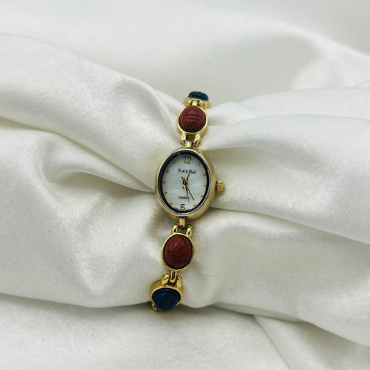 Scarab Gold-Toned Watch