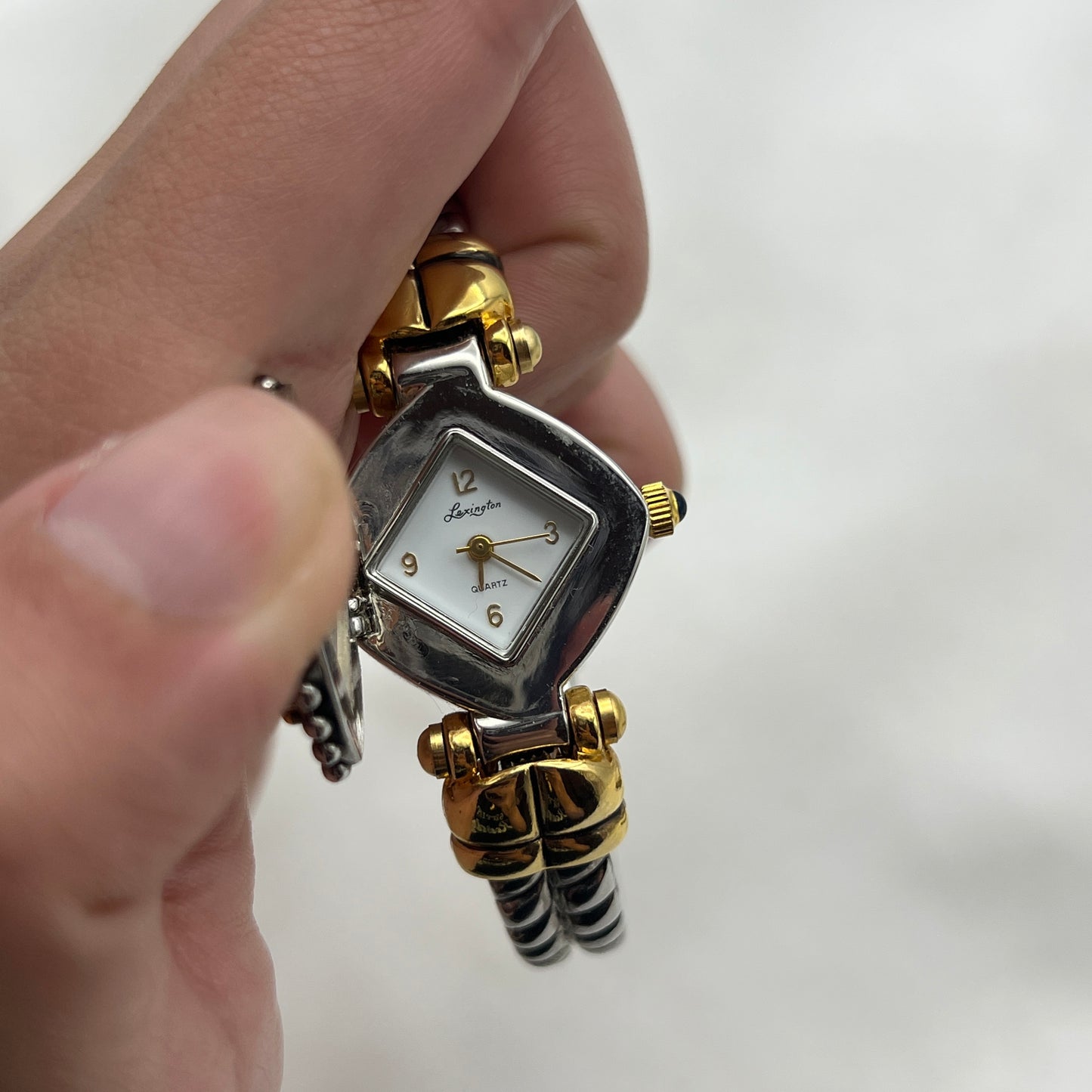 Two-Toned Peek-a-Boo Watch