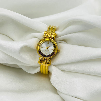 Purple Rhinestone Watch