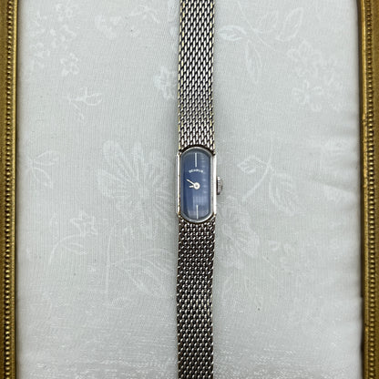 RARE Benrus 1960s Petite Oval Navy Dial Watch