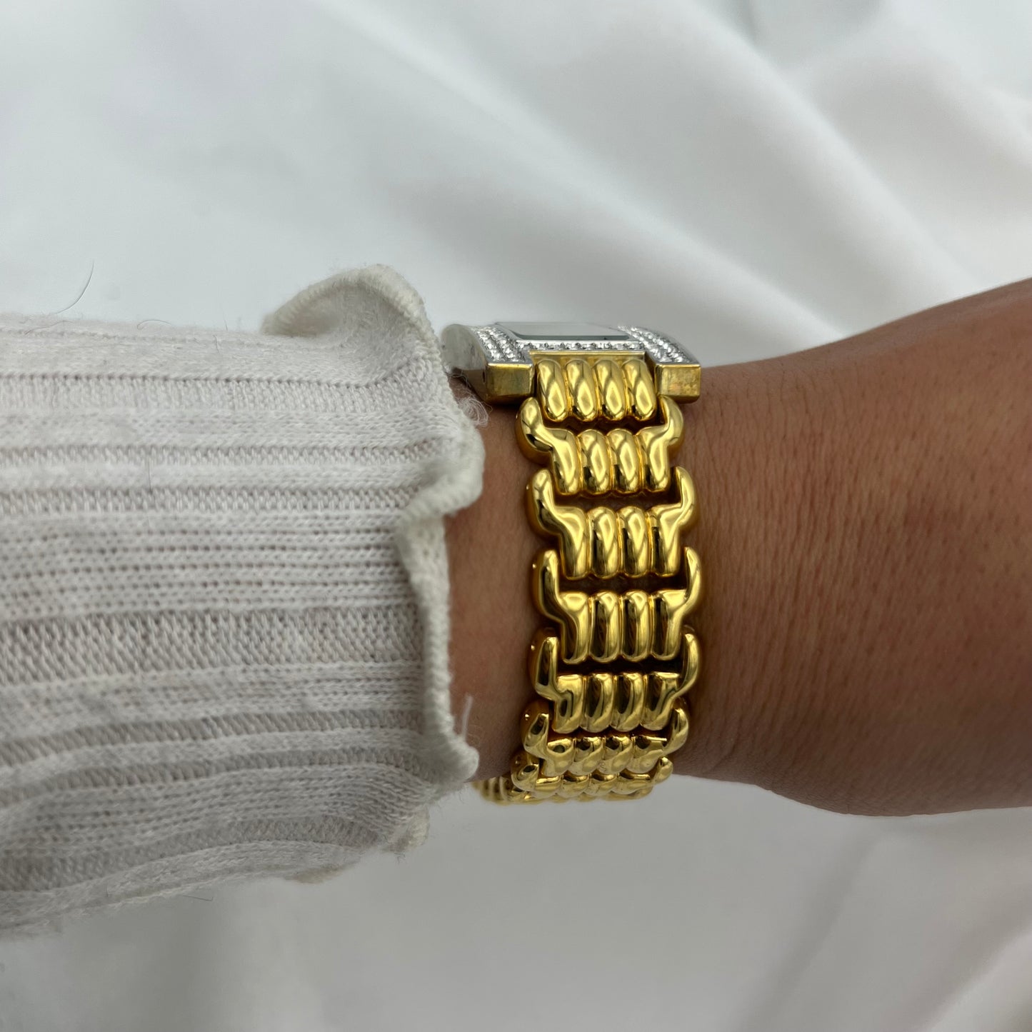 Gold-Toned Diamanté Watch