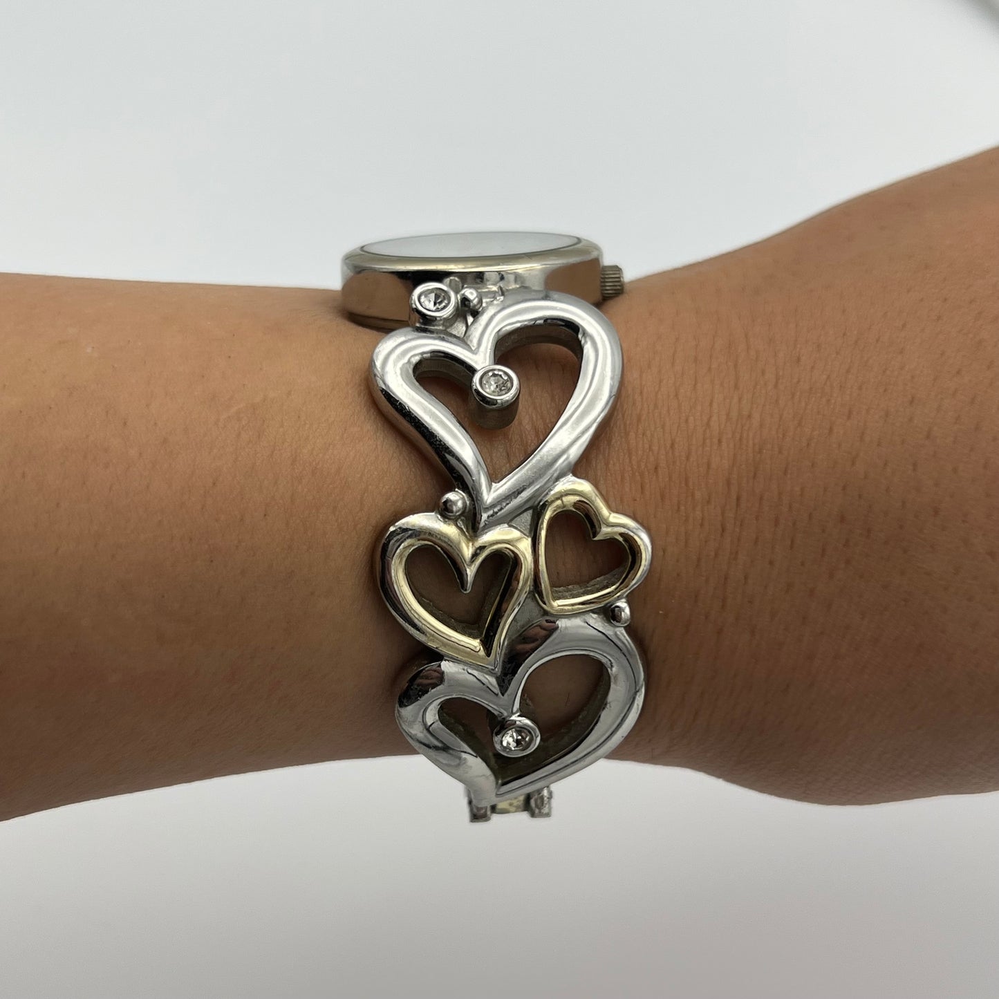 Two-Toned Heart Watch