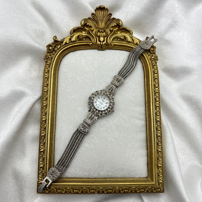 Art Deco Style Watch with Bow Detailing