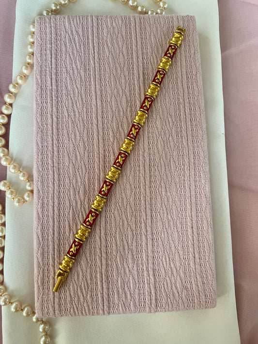 1980s Joan Rivers Enamel Bracelets