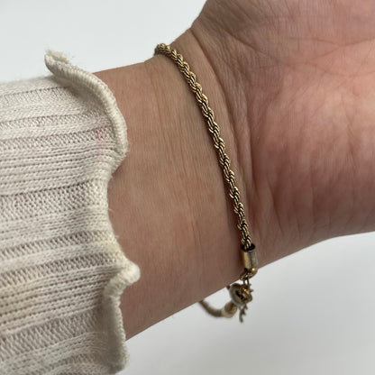 Gold-Toned Rope Bracelet