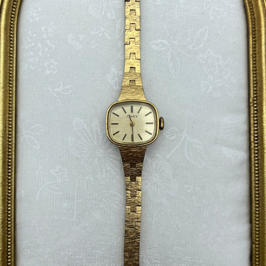 Timex Brushed Gold Tone Watch