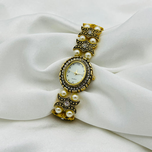 Pearl Art Deco Watch