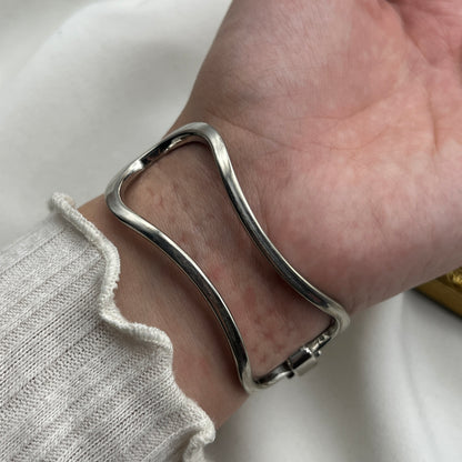 Rectangle Cutout Bangle Watch