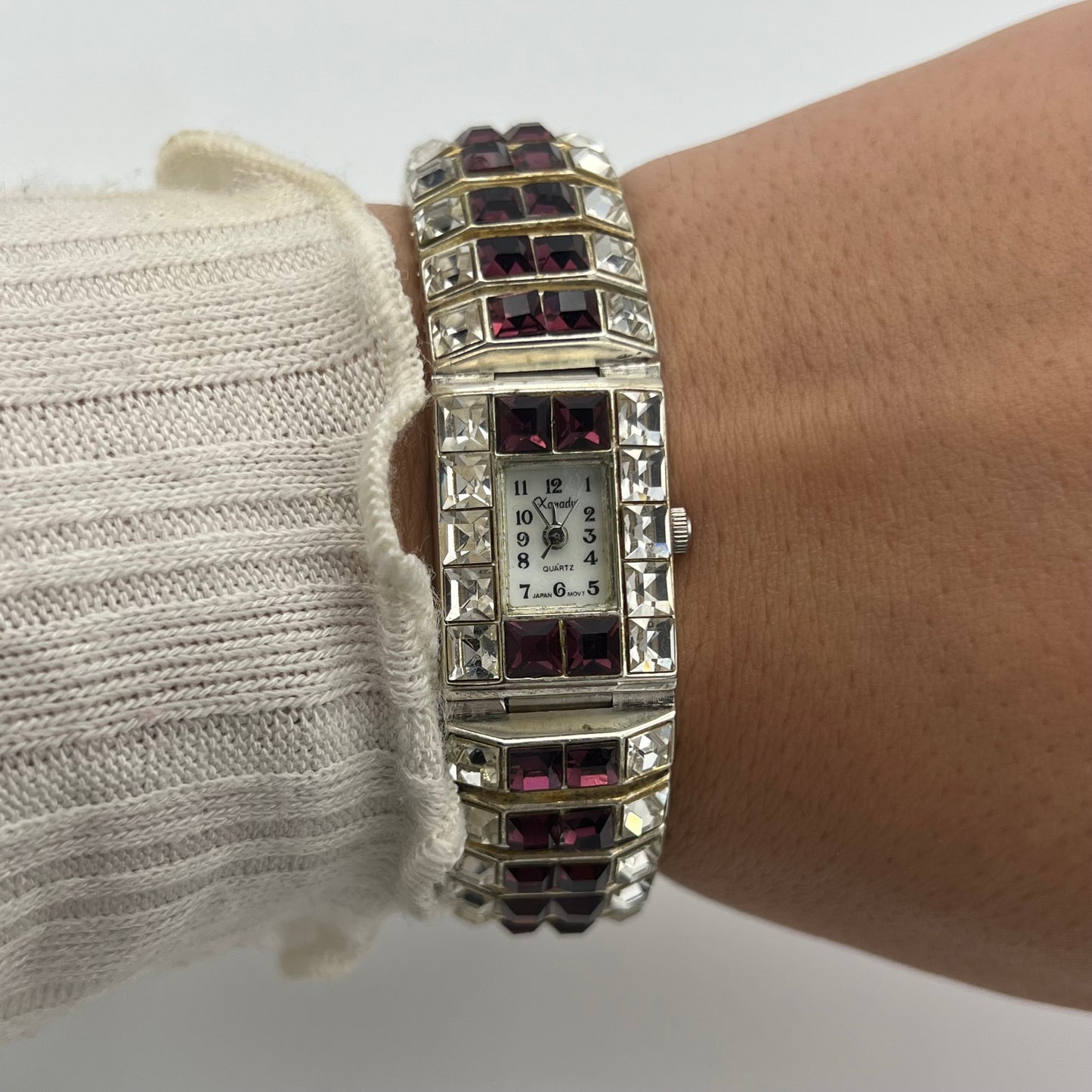 Purple Rhinestone Watch