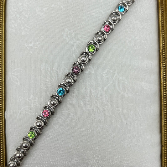 Multi-Colored Gemstone Bracelet