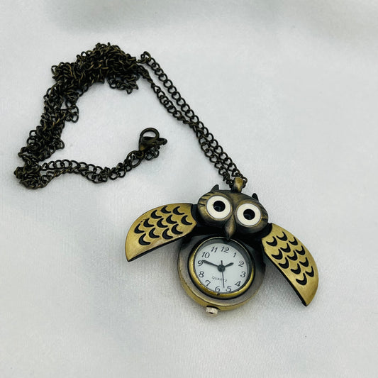 Owl Watch Necklace