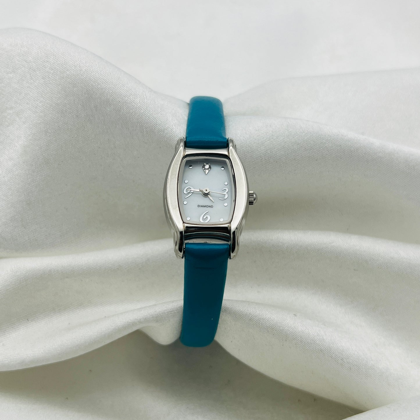 Dainty Teal Leather Watch