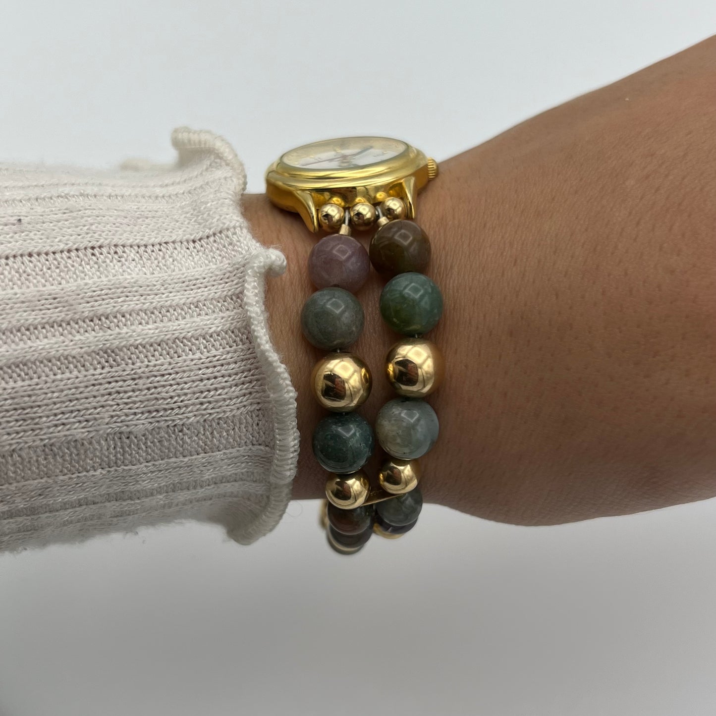 Gold-Toned Stone Watch