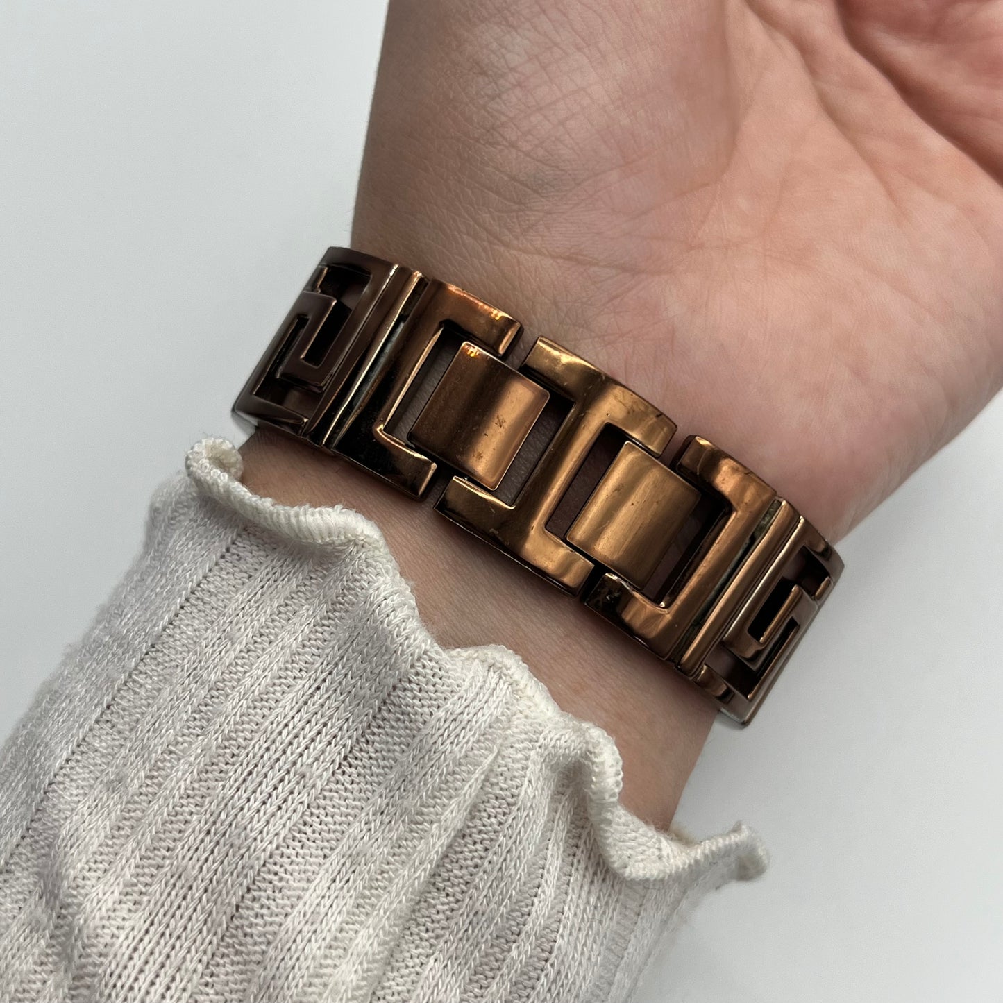 Bronze Geometric Watch
